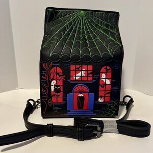 Mad Engine Haunted House Halloween Purse Fine by Me Ghost Spider Web‎